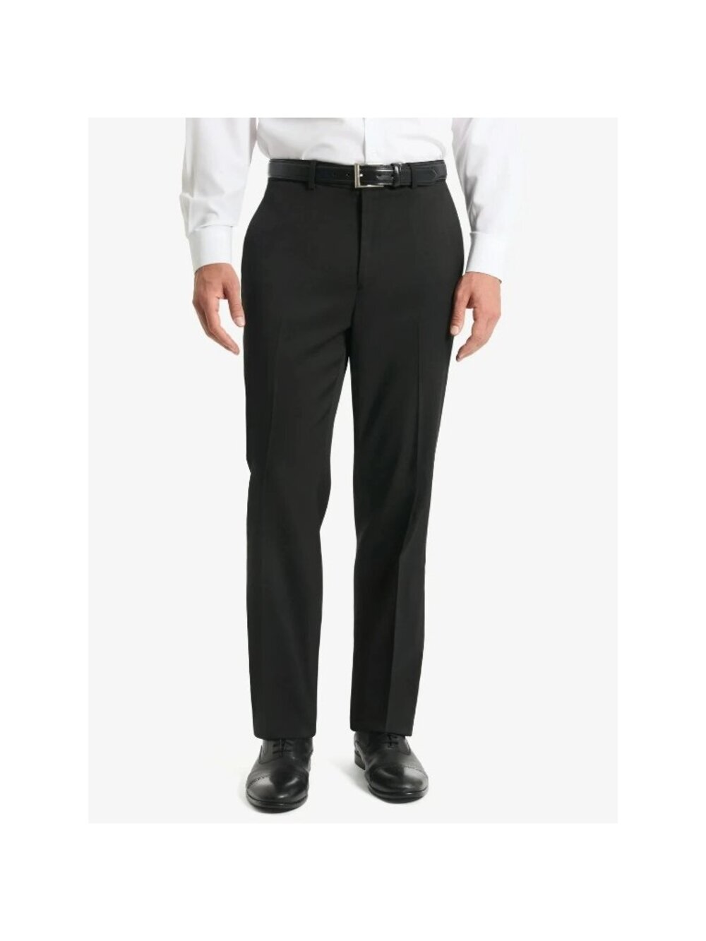 NWT Chaps Men's 32W X 32L Black Dress Pants Classic Fit Straight